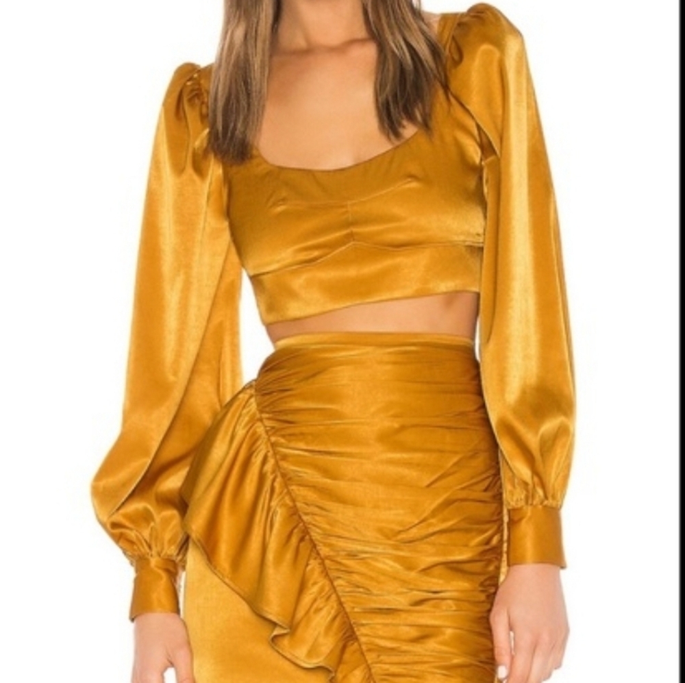 Camila Coelho × Revolve | Gabriella Satin Top Size XS